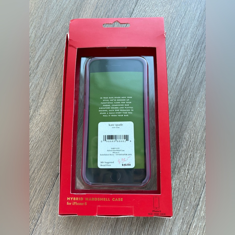 Kate Spade Strawberry iPhone 6 Case - Picture 2 of 4